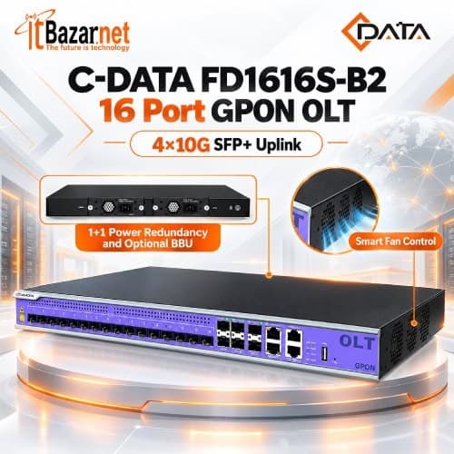 CDATA GPON OLT FD1616S-B2 16Port 4×10G Uplink Image