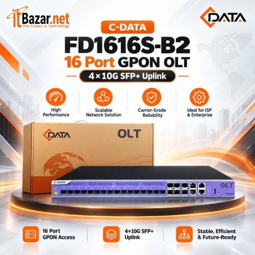 CDATA GPON OLT FD1616S-B2 16Port 4×10G Uplink Image