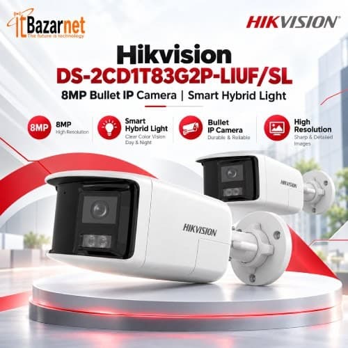 Hikvision IP Camera DS-2CD1T83G2P-LIUF/SL 8MP Bullet Camera Image
