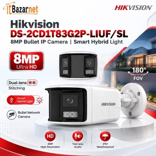 Hikvision IP Camera DS-2CD1T83G2P-LIUF/SL 8MP Bullet Camera Image