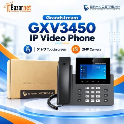 Grandstream IP Video Phone GXV3450 5" HD Touchscreen & 2MP Camera Image