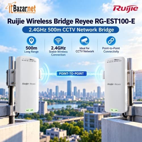 Ruijie Wireless Bridge RG-EST100E 2.4GHz 500m Radio Point To Point Image