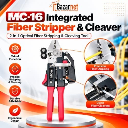 Fiber Stripper With Cleaver 2in 1 Optical Fiber Tool Image