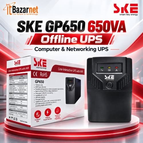 SKE Offline UPS GP650 650VA Computer UPS