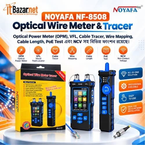 Optical Wire Meter And Tracer NOYAFA NF8508 9in1 Network Cable Tester Image
