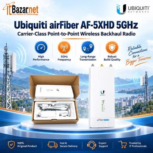 airFiber 5XHD 5GHz Radio Carrier Class Point to Point Wireless Image