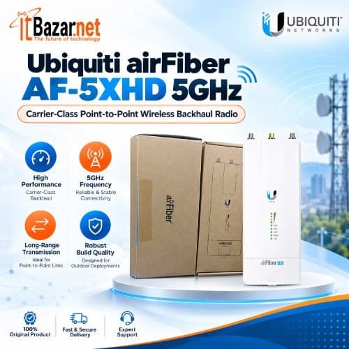 airFiber 5XHD 5GHz Radio Carrier Class Point to Point Wireless Image