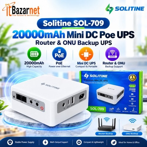 Solitine SOL709 20000mAh PoE Mini DC UPS Image