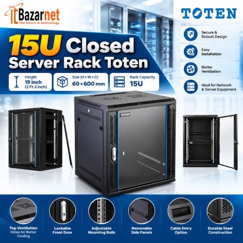 15u Close Server Rack Toten 19Inch Image