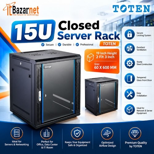 15u Close Server Rack Toten 19Inch Image