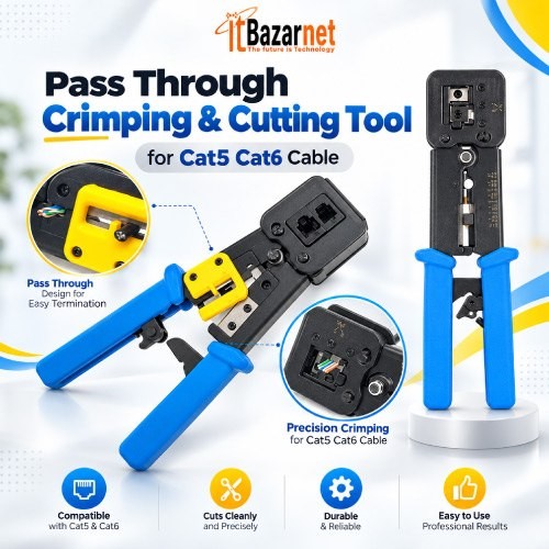 Pass Through Crimping Tool RJ45