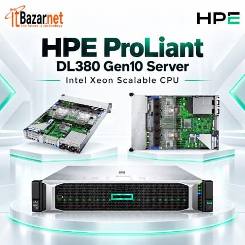 HPE ProLiant DL380 Gen10 Server Intel Xeon Scalable CPU Image