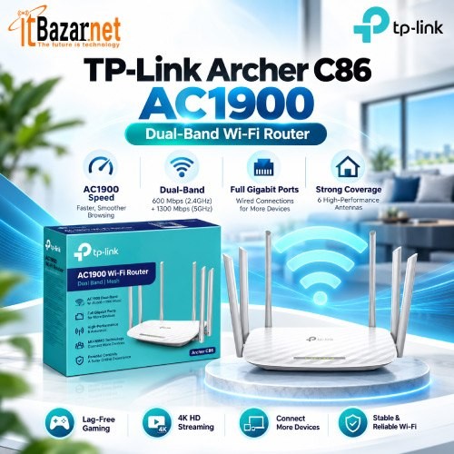 TPLink Archer C86 AC1900 Dual Band WiFi Router