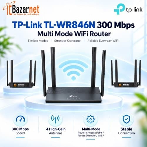 TPLink TLWR846N 300Mbps Multi Mode Wireless Router Image