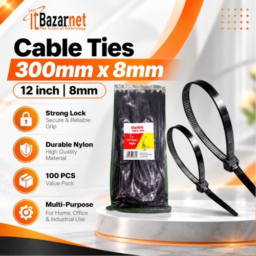 Cable Tie 8X300MM 12inch Nylon
