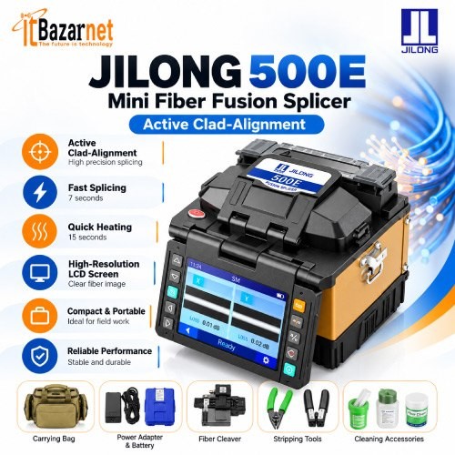 JILONG Mini Fiber Splicer 500E Active Clad Alignment Image