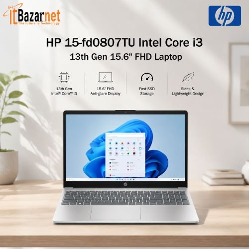 HP 15-fd0807TU Intel Core i3 13th Gen 15.6 Inch FHD Image