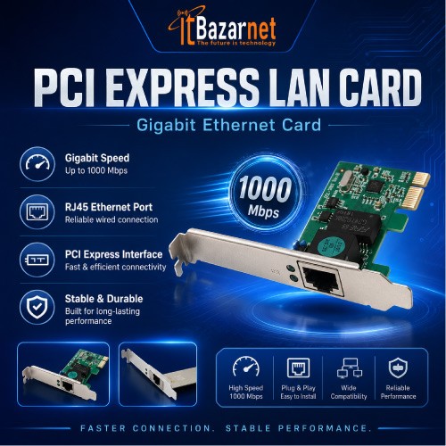 PCI Express LAN Card Gigabit Ethernet Card Image