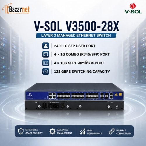 VSOL V3500 Managed Ethernet Switch 28G Layer 3 Image