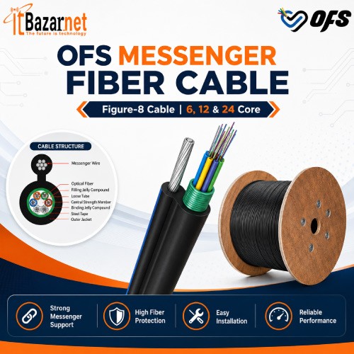 OFS Messanger Fiber Cable Figure-8Cable 6, 12 & 24 Core Image
