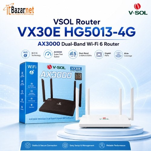 VSOL Router VX30E HG5013-4G AX3000 Dual-Band Wi-Fi 6 Image