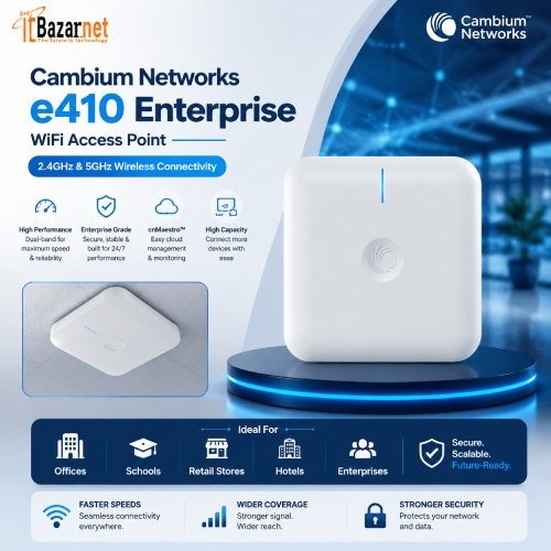 Cambium cnPilot e410 WiFi 5 Dual Band 2×2 MU-MIMO Indoor AP Image