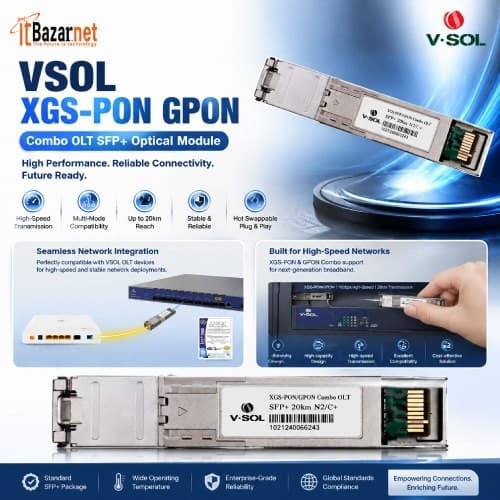 VSOL XGS PON GPON Combo OLT SFP+ Module Image