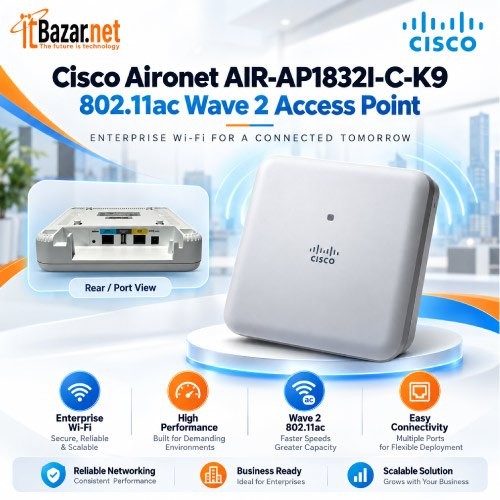 Cisco Indoor Ap AIR AP1832I-C-K9 Aironet 1832I 802.11ac Wave2 Image