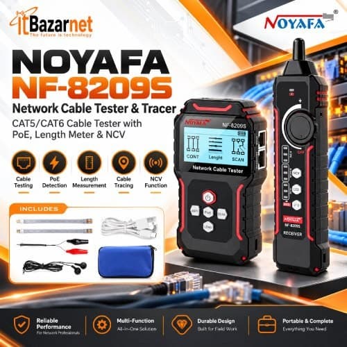 Noyafa Cable Tracer With Tester PoE NF8209S Image